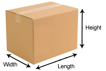 Cardboard box size guide