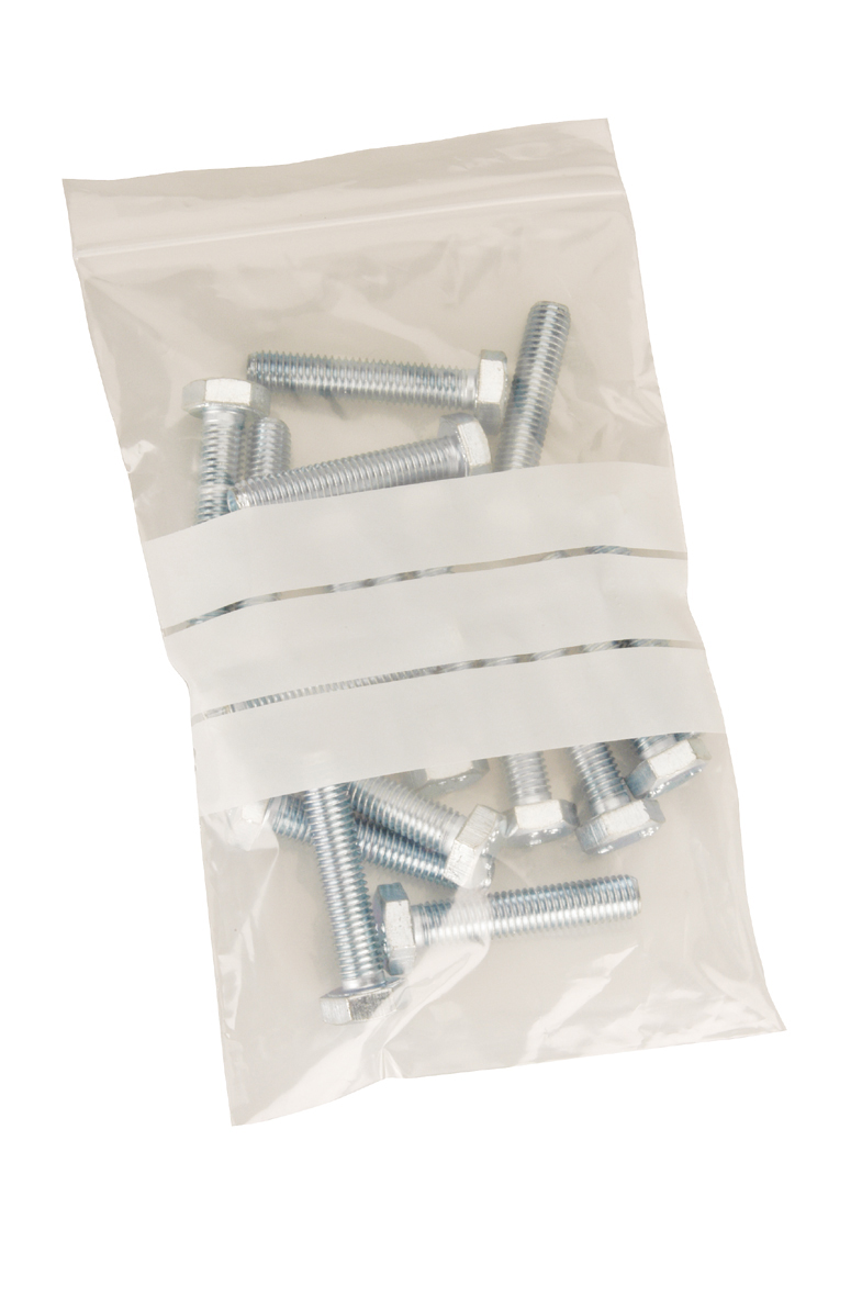100 Sacchetti Di Plastica Richiudibili Trasparenti Con Zip - Scrivibile Varie Misure - Foto 2