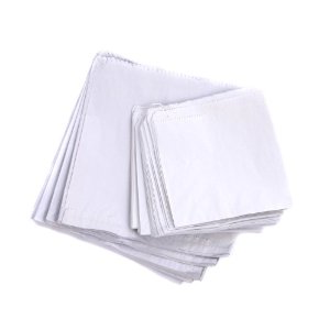 7 x 9.5 White Sulphite Paper Bags
